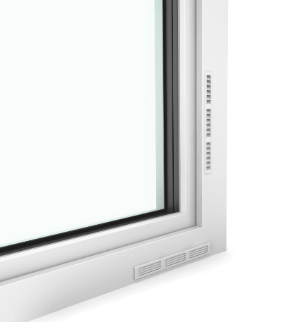 System wentylacji wbudowany w okno